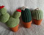 Gehaakte cactussen in pot - set van 3, Ophalen of Verzenden, Cactus, In pot, Minder dan 100 cm