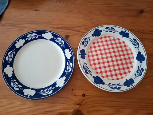 Boerenbont Ontbijtbordjes - Set van 2, Antiek en Kunst, Antiek | Servies los, Ophalen
