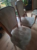 Notenhouten eetkamerstoelen, Huis en Inrichting, Ophalen, Gebruikt, Klassiek, Vijf, Zes of meer stoelen