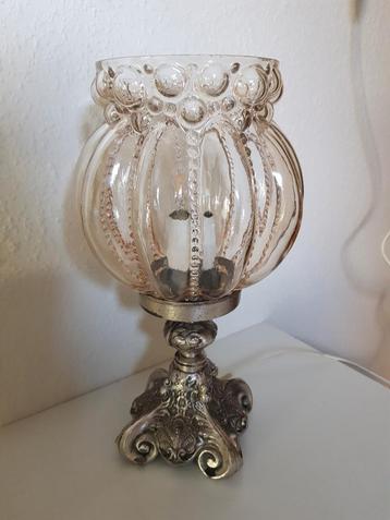 Helena Tynell? Tafellamp - Vintage Design Amber bubbelglas beschikbaar voor biedingen