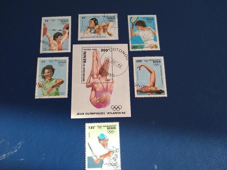 Benin, Postzegels en Munten, Postzegels | Thematische zegels, Gestempeld, Sport, Verzenden