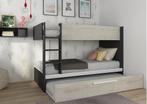 Jules stapelbed met slaaplade - 90x200 - Antraciet