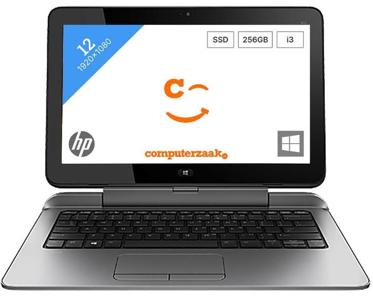 HP Pro X2 612 G1/Intel Core M3 1.50GHz/4GB/256GB SSD/W10/Gar, Computers en Software, Windows Laptops, Refurbished, 12 inch, SSD