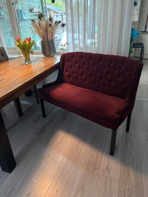 Leuk eetbankje! (Eetkamerbank), Huis en Inrichting, Banken | Sofa's en Chaises Longues, Gebruikt, Tweepersoons, Minder dan 150 cm