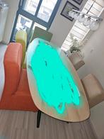 6 eetkamer stoelen met wielen aan de onderkant, Huis en Inrichting, Stoelen, Ophalen, Zo goed als nieuw, Stof, Vijf, Zes of meer stoelen