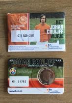 Johan Cruijff Vijfje / Unc in Coincard Eerste Dag uitgifte, Ophalen of Verzenden, Koningin Beatrix, Euro's