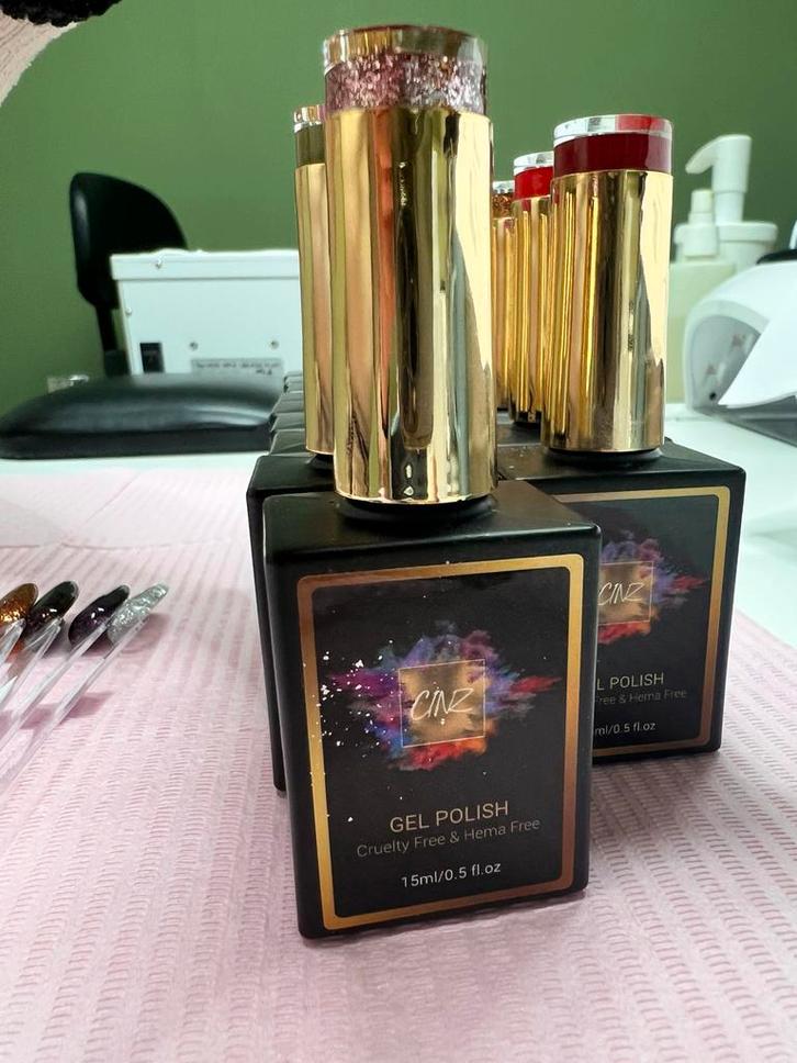 Cinz Gellak Set - Zo goed als nieuw!, Sieraden, Tassen en Uiterlijk, Uiterlijk | Cosmetica en Make-up, Zo goed als nieuw, Make-up