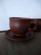 4 Kleine kopjes met schotels Chinees?, Ophalen of Verzenden