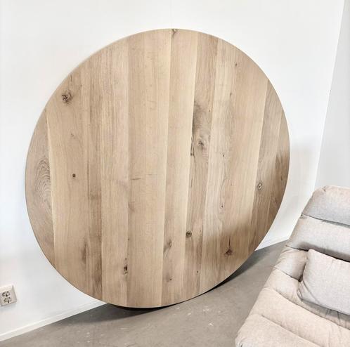 Rond tafelblad - Ronde tafel - Eiken ronde eettafel - OUTLET, Huis en Inrichting, Tafels | Eettafels, Zo goed als nieuw, 100 tot 150 cm
