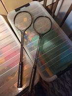 Twee vintage badminton rackets, Sport en Fitness, Badminton, Ophalen of Verzenden, Gebruikt, Racket(s)