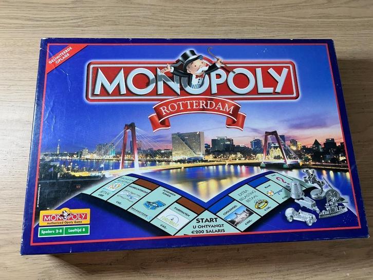 Monopoly Rotterdam Bordspel, Hobby en Vrije tijd, Gezelschapsspellen | Bordspellen, Zo goed als nieuw, Ophalen of Verzenden