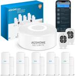 AGSHOME draadloos WiFi alarmsysteem met 120dB sirene, Ophalen of Verzenden, Zo goed als nieuw, Draadloos