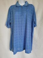 Grappige blauwe katoenen polo met stippen mt XXL, Kleding | Heren, Grote Maten, Blauw, ., Shirt, Ophalen of Verzenden
