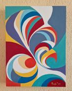 Abstract schilderij , zelf geschilderd op acryl, Ophalen