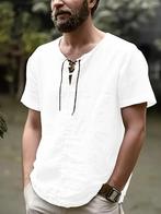 V-Hals Korte Mouw T-Shirt maat M, Ophalen, Nieuw, Maat 48/50 (M), Wit