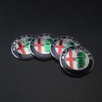 Alfa Romeo naafstickers logo 56mm tbv naafdoppen., Auto diversen, Autostickers, Verzenden