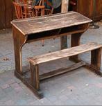 Antieke schoolbank, Antiek en Kunst, Antiek | Schoolplaten, Ophalen, Geschiedenis