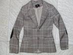 H&M colbert jasje bruin geruit maat XS / 34 blazer jas, H&M, Bruin, Ophalen of Verzenden, Zo goed als nieuw