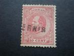 Nederland NVPH 21 langstempel Pernis ( W 102)..€ 0,40, Postzegels en Munten, Postzegels | Nederland, Verzenden