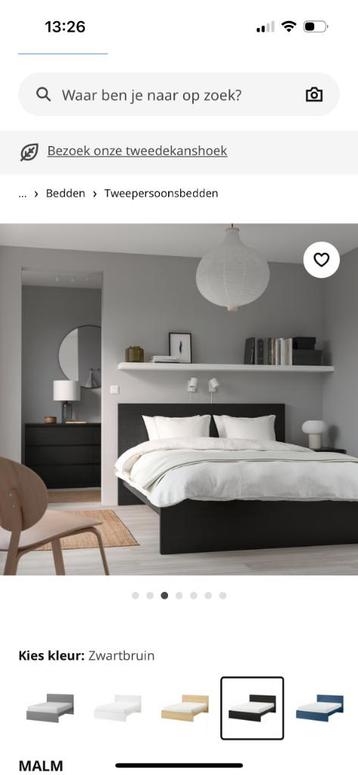 Bed Ikea Malm 2 persoons - afbeelding 2