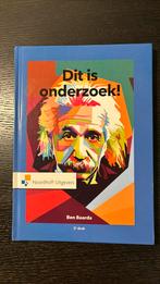 Ben Baarda - Dit is onderzoek!, Ophalen of Verzenden, Zo goed als nieuw, Ben Baarda