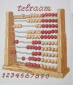 Borduurpatroon  Telraam 1 2 3 4 5 6 7 8 9 0   nr 9344, Hobby en Vrije tijd, Verzenden, Nieuw, Handborduren, Patroon