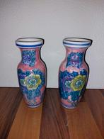 2 mooie kleine vazen, Minder dan 50 cm, Glas, Ophalen of Verzenden, Overige kleuren
