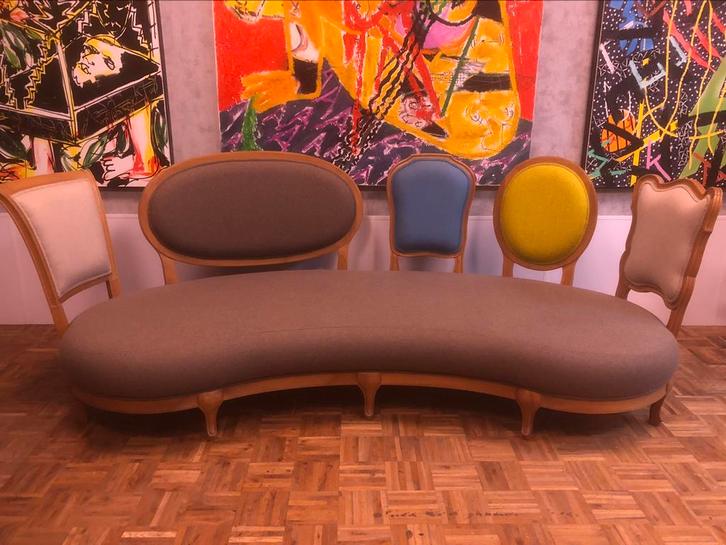 Nigel Coates back tot back voor Fratelli Boffi, Huis en Inrichting, Banken | Sofa's en Chaises Longues, Gebruikt, Vierpersoons of meer