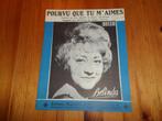 Pourvu que tu m'aimes - nous devons a l'amour - Belinda, Gebruikt, Zang, Ophalen of Verzenden, Artiest of Componist