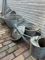 Verzameling oude zinken tuin decoraties, Gebruikt, Minder dan 30 cm, Ophalen of Verzenden, Metaal