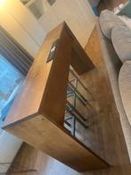 Houten bar met 3 barkrukken, Huis en Inrichting, Barren, Ophalen, Gebruikt, Inclusief barstoelen