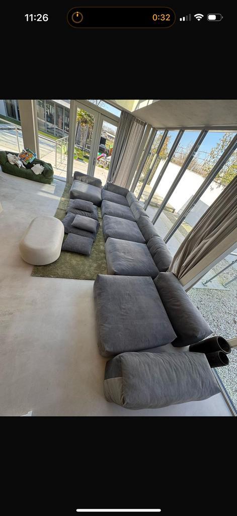 Vetsak Modulaire Bank (sofa set 06) met extra onderdelen, Huis en Inrichting, Banken | Complete zithoeken, Zo goed als nieuw, Stof