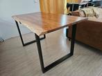 Mango boomstam eettafel + 4 stoelen (cognac kleur), Huis en Inrichting, Tafels | Eettafels, Ophalen, 200 cm of meer, Bohemian