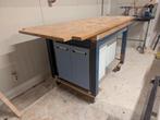 Werkbank met lade, Doe-het-zelf en Verbouw, Werkbanken, Ophalen, Gebruikt, 70 tot 120 cm