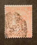 ENGELAND - Victoria 1865 4 P. orangerot Mi24 plate 7, Postzegels en Munten, Verzenden, Gestempeld
