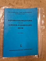 Simson KR50 Reparatiehandleiding DDR Scooter, Ophalen of Verzenden, Gebruikt