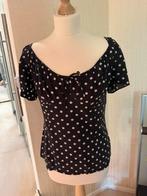 Dolce & Gabbana Polka Dot Top, Kleding | Dames, Maat 38/40 (M), Dolce & Gabbana, Zwart, Ophalen of Verzenden