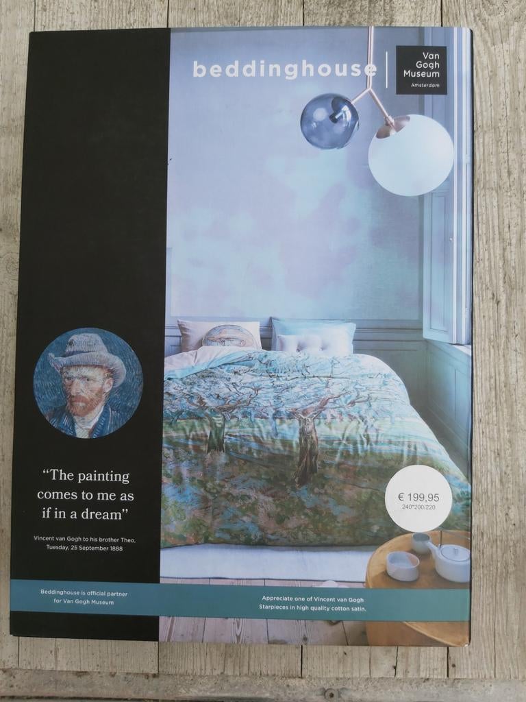 Dekbedovertrek Merk beddinghouse Van Gogh 240 X 200/220nieuw, Ophalen, Nieuw, Tweepersoons, Dekbedovertrek