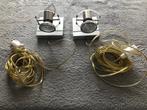 2 Wandlampjes, Ophalen of Verzenden, Gebruikt, Glas
