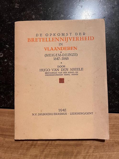 De opkomst der bretellennijverheid in Vlaanderen - Hugo van, Antiek en Kunst, Antiek | Boeken en Bijbels, Ophalen of Verzenden