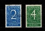 Nederland: 1950  Cour Internationale de Justice D25 en D26, Postzegels en Munten, Postzegels | Nederland, Verzenden, Na 1940, Gestempeld