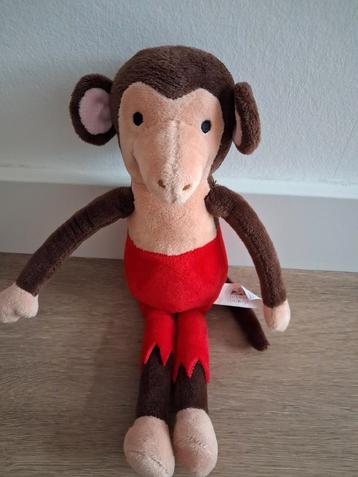 Knuffel aap aapje Dierendorpje rood bruin L157 beschikbaar voor biedingen