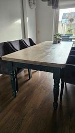 Grenen tafel 90 x 210, Gebruikt, 200 cm of meer, Vijf personen of meer, Grenenhout