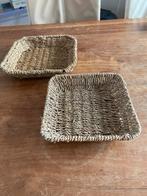 Twee manden van zeegras, Mand, Vierkant, Ophalen of Verzenden, Zo goed als nieuw