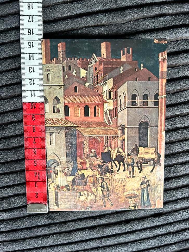 20. Kunstkaart Ambrogio Lorenzetti, Verzamelen, Ansichtkaarten | Themakaarten, Ongelopen, 1980 tot heden, Ophalen of Verzenden