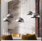 **Industriële Hanglampen Set - 5 Koepels Zilver/Antraciet**, Ophalen of Verzenden, Nieuw, Metaal, Minder dan 50 cm