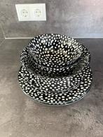 Zwart wit stippen servies loods 5, Ophalen, Nieuw, Bord(en), Overige stijlen