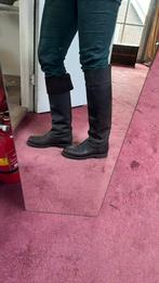 Hoge leren laarzen maat 40, Kleding | Dames, Schoenen, Ophalen of Verzenden, Zo goed als nieuw, Bruin, Hoge laarzen