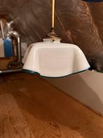 Oude hanglamp van melkglas, Ophalen of Verzenden