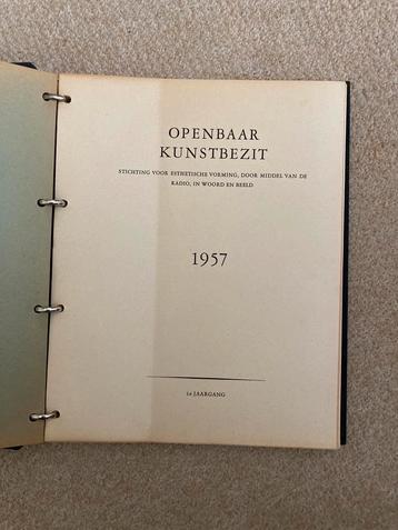 OPENBAAR KUNSTBEZIT, 1e jaargang - 1957, in perfecte staat! beschikbaar voor biedingen